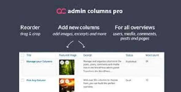 Admin Columns Pro GPL v6.4.14 – Core File | Activated