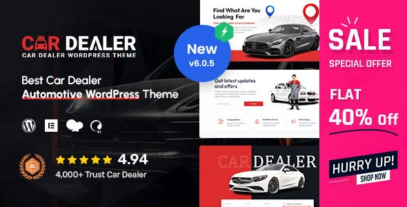 Car Dealer Theme GPL