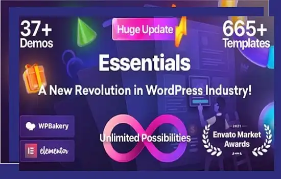 Essentials Theme GPL – Multipurpose WordPress Website