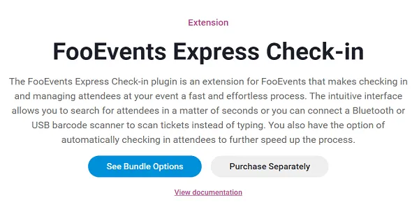 FooEvents Express Check-in Extension GPL v1.8.9