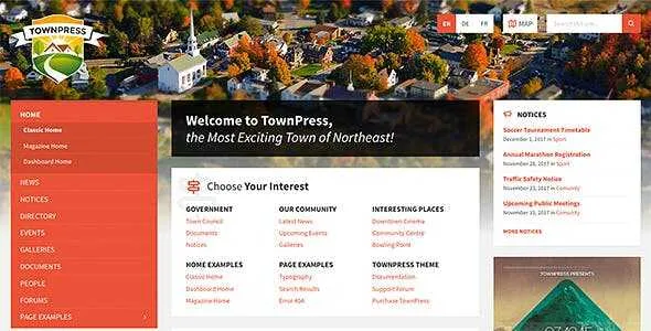 TownPress Theme GPL