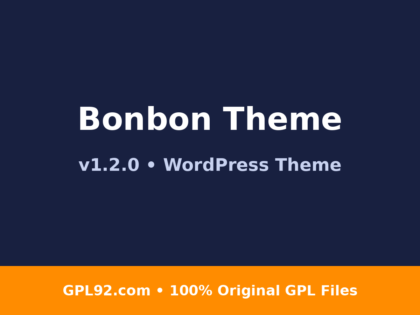 Bonbon Theme GPL v1.2.0 – Latest Version