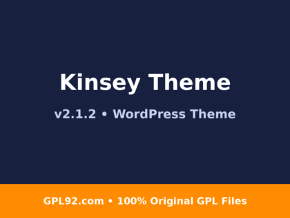 Kinsey Theme GPL v2.1.2 – Latest Version