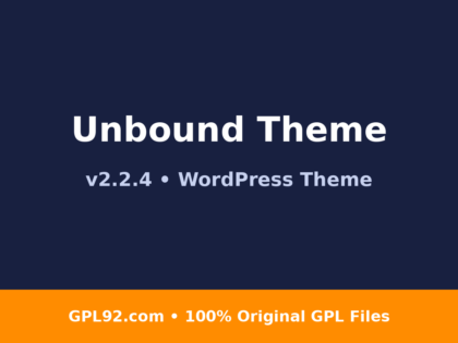 Unbound Theme GPL v2.2.4 – Latest Version